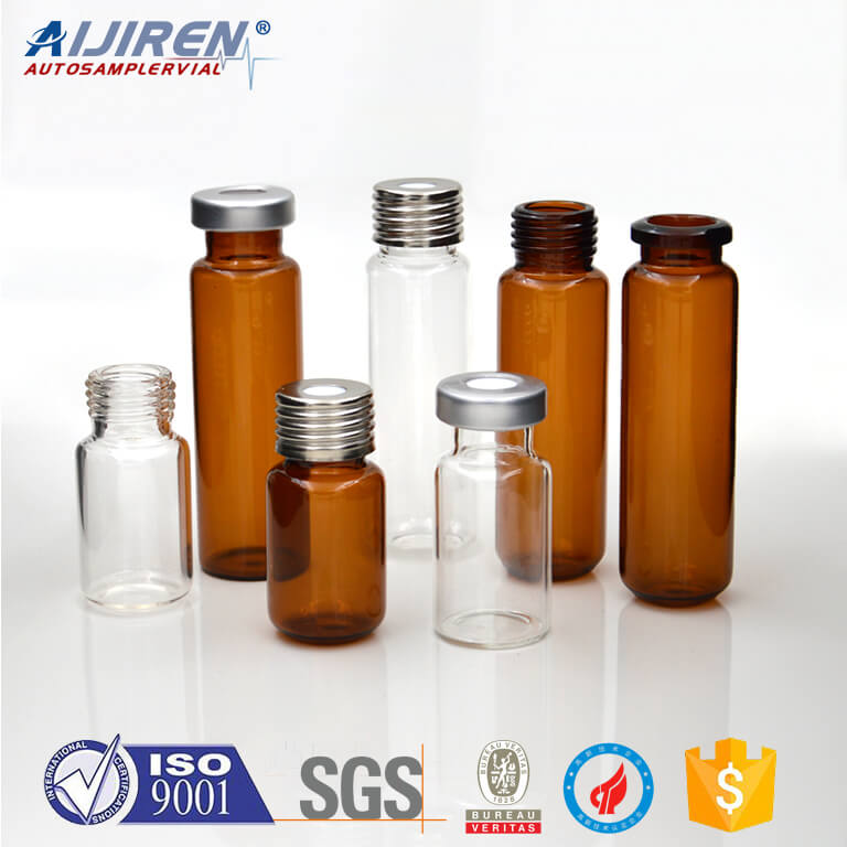 75mm clr crimp neck vials ultra low bleed ptfe septa